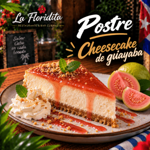 Postre Cheesecake de guayaba